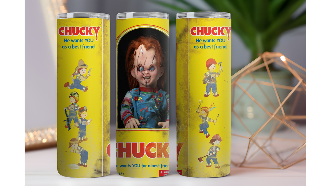 Chucky Halloween- 20oz Skinny Tumbler