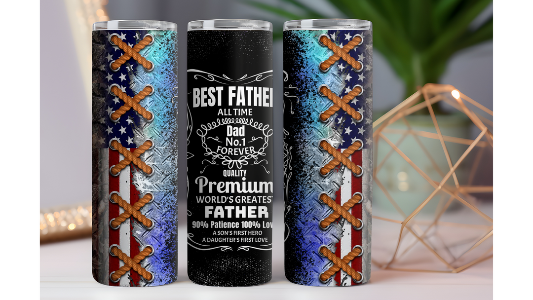 Best Father All Time 20 oz. Drink Skinny Tumbler