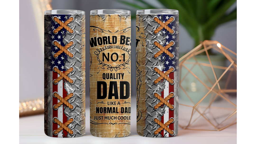 World's Best Dad 20 oz. Drink Skinny Tumbler