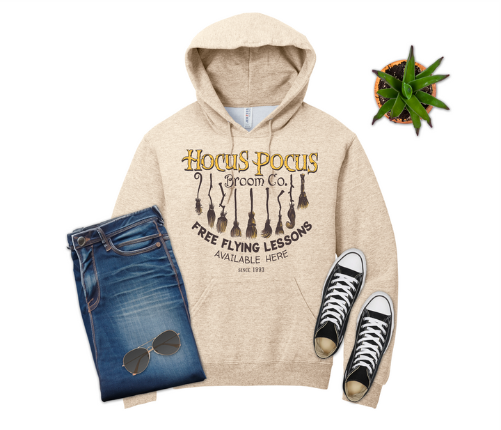 Hocus Pocus Broom Co Free Flying Lessons Shirt