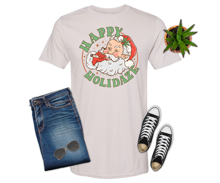 Happy Holidaze Santa Christmas Shirt