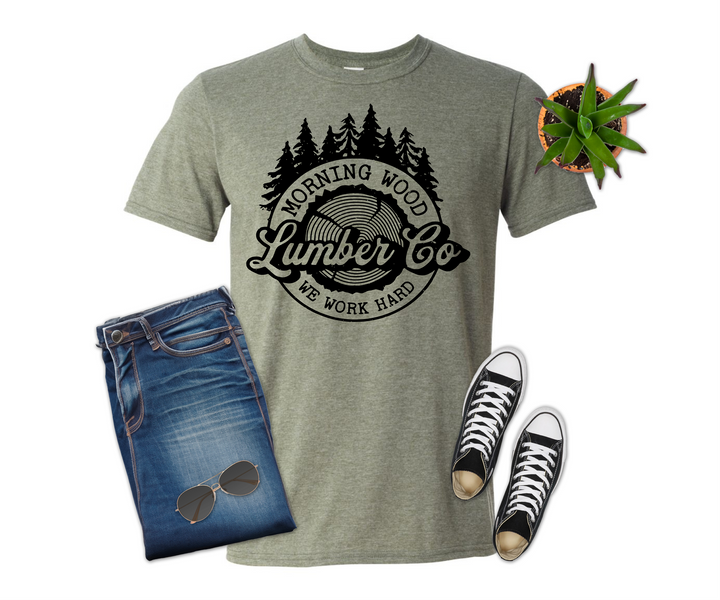 Morning Wood T-shirt (Crew Neck or V-Neck) or Sweatshirt