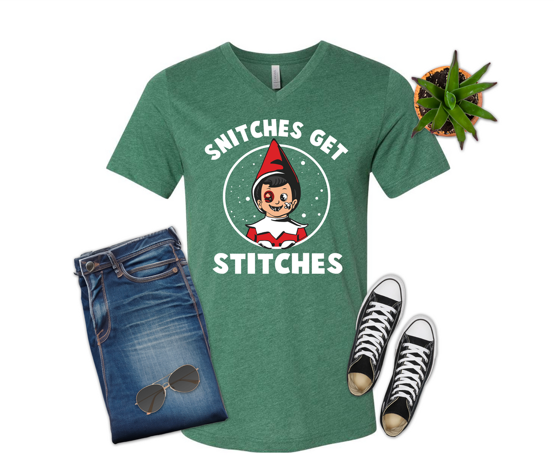 Snitches get Stitches Christmas Shirt