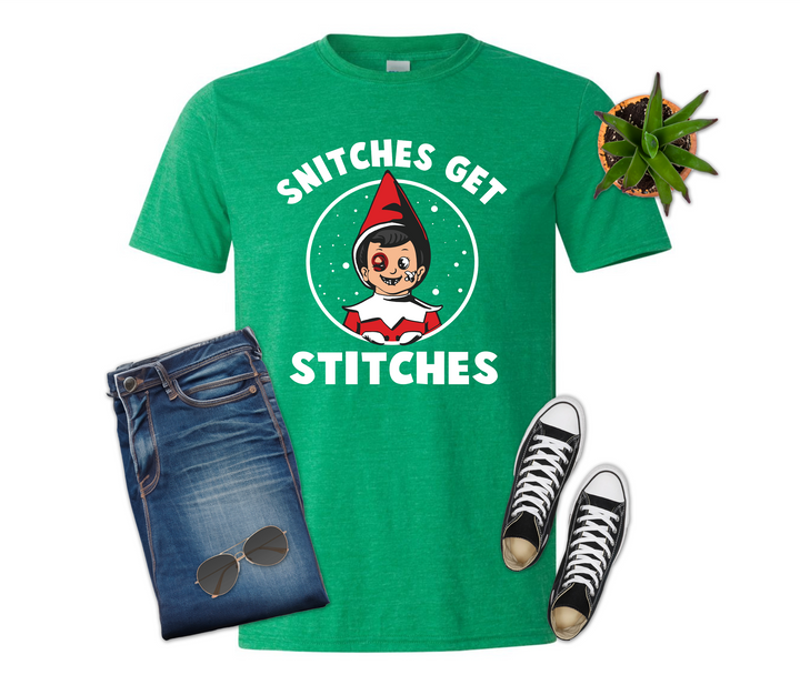 Snitches get Stitches Christmas Shirt