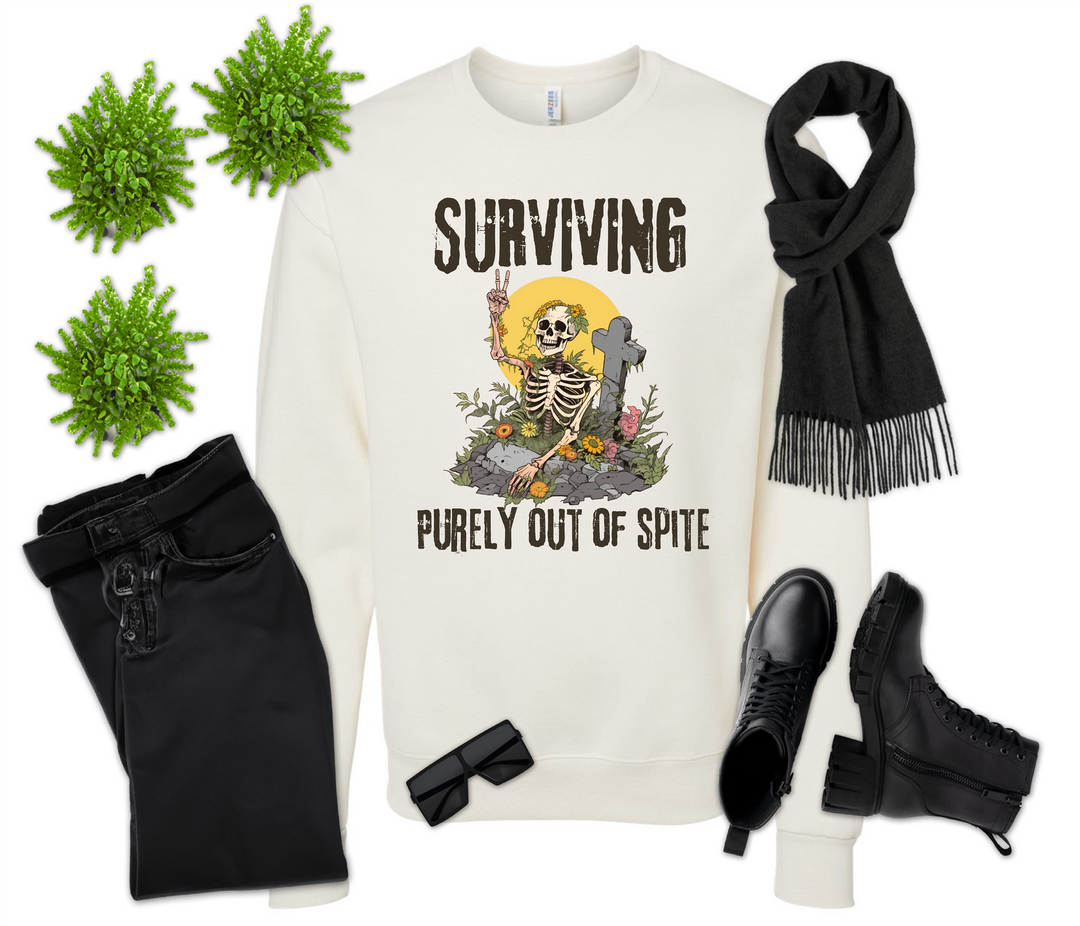 Surviving Purely Out of Spite Skeleton Shirt