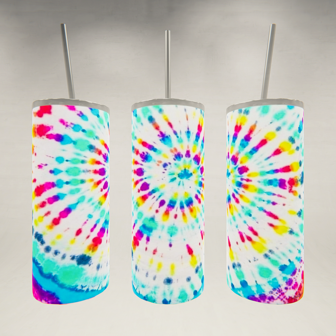 Tie Dye Option 2- 20 oz Skinny Tumbler