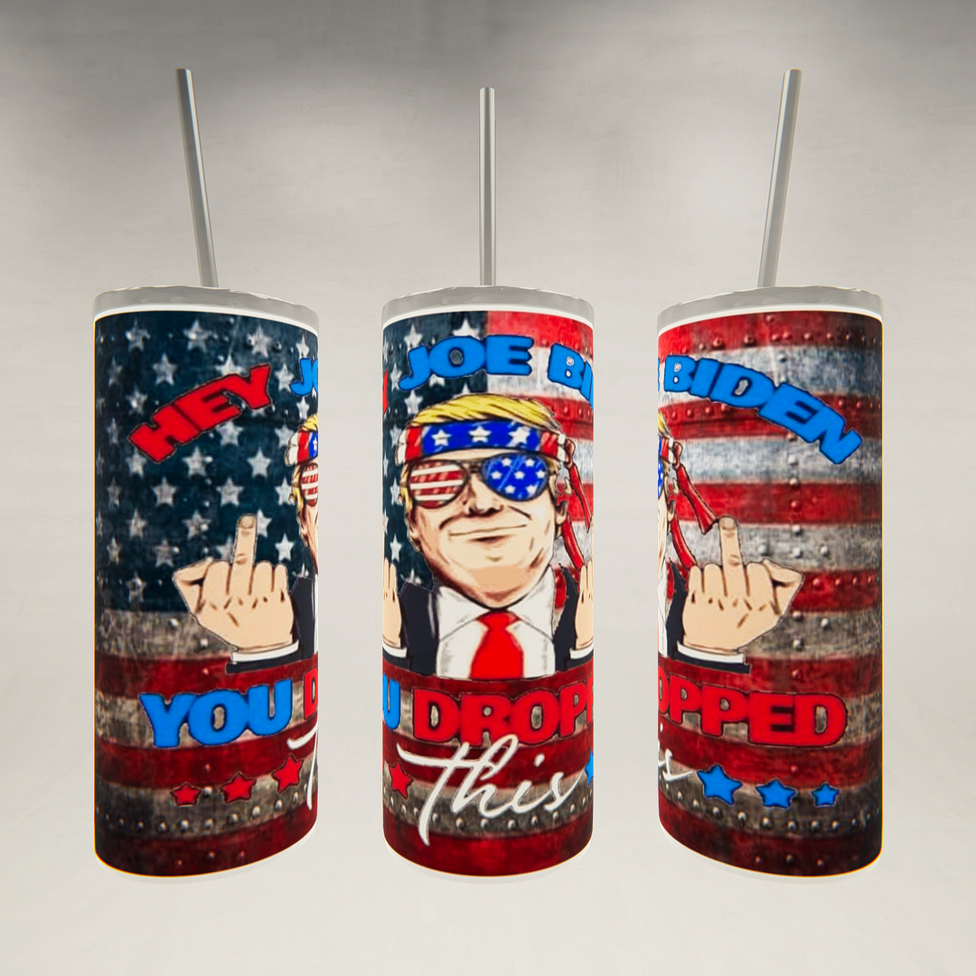 Trump- Biden- Political- 20 oz Skinny Tumbler