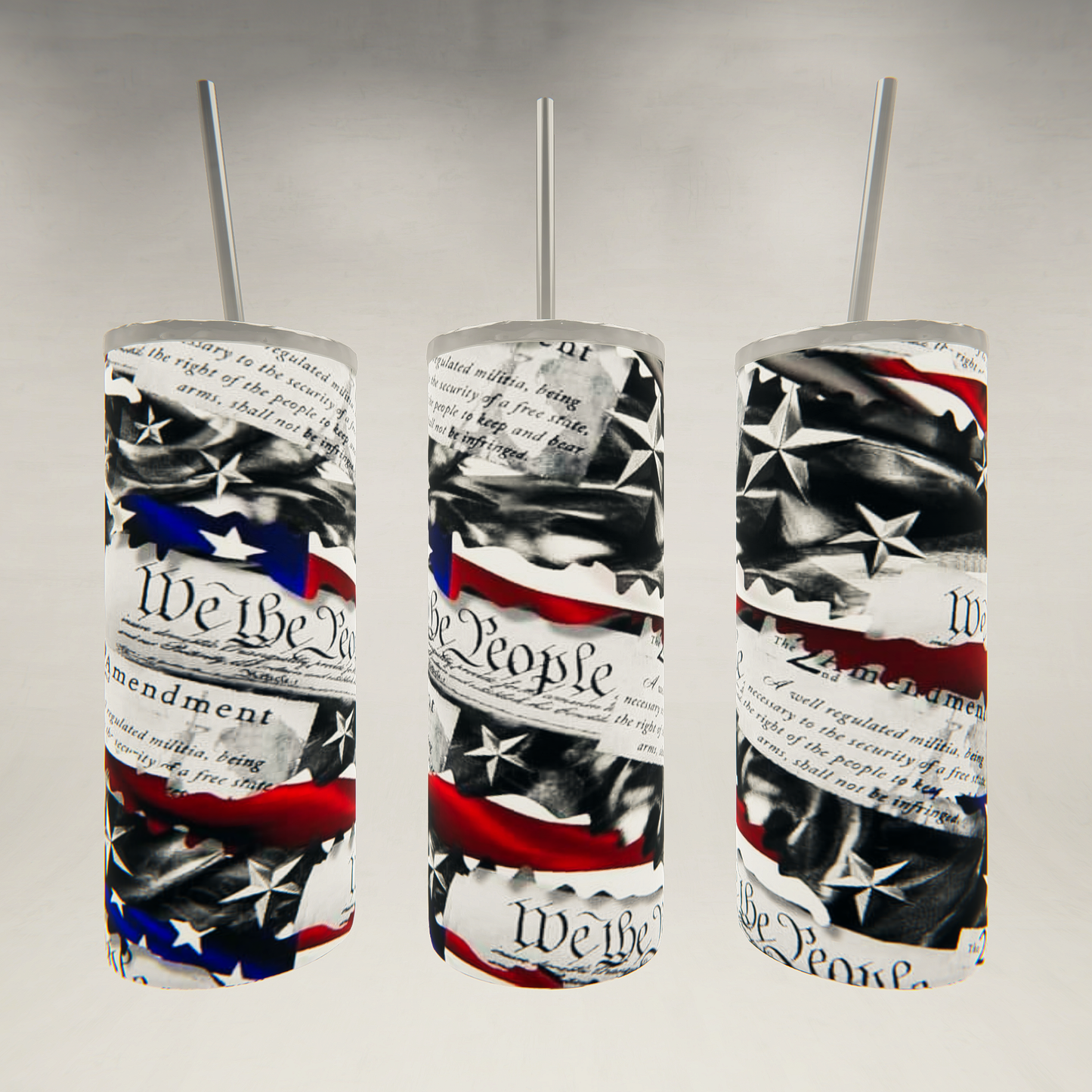 American Flag- We the People- 20 oz Skinny Tumbler