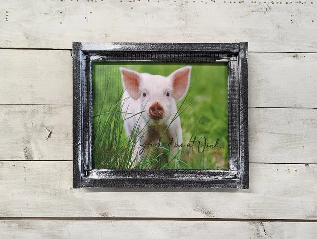 Pig You Had Me at Oink Canvas Print