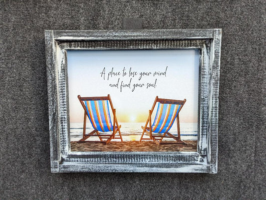 Beach Chairs Printed Canvas