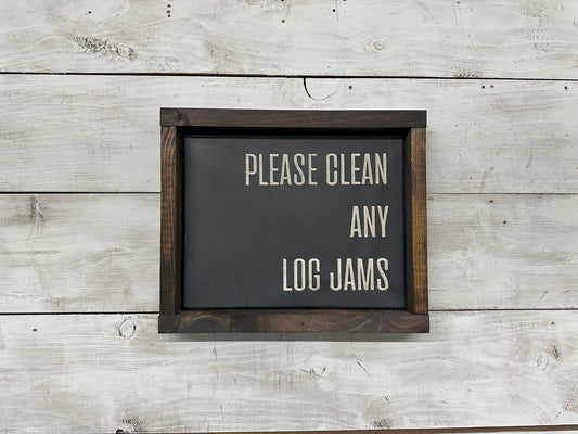 Log Jams (8x10) Canvas