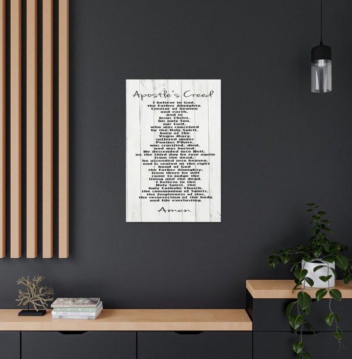 Apostle's Creed Wrapped Canvas