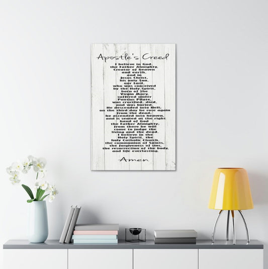 Apostle's Creed Wrapped Canvas