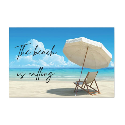 Beach is Calling Wrapped Canvas