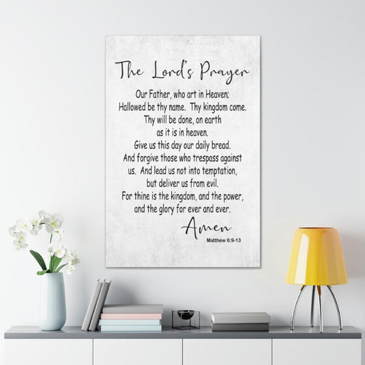 The Lord's Prayer Wrapped Canvas