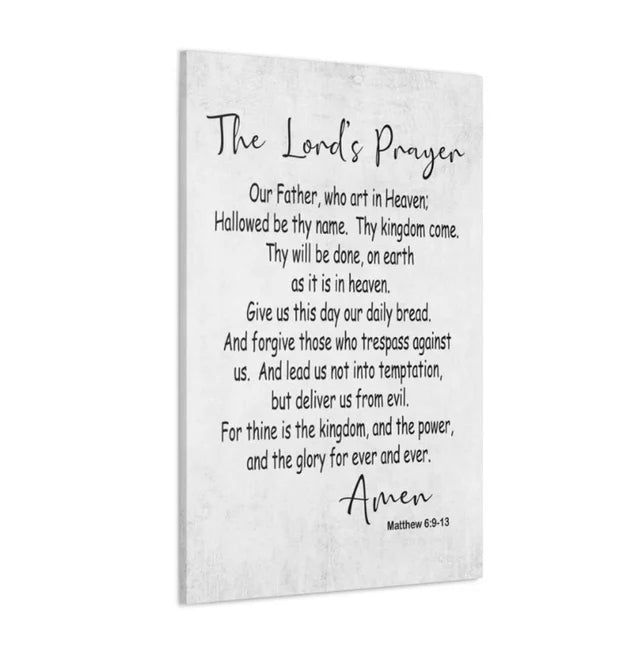 The Lord's Prayer Wrapped Canvas