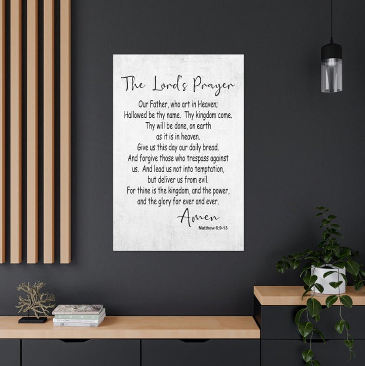 The Lord's Prayer Wrapped Canvas