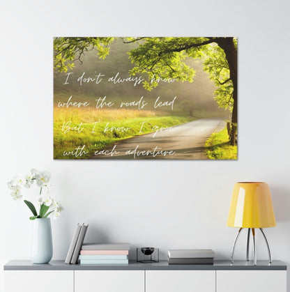 Roads Lead Wrapped Canvas