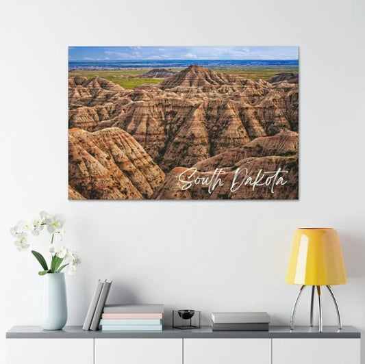 South Dakota Badlands Wrapped Canvas