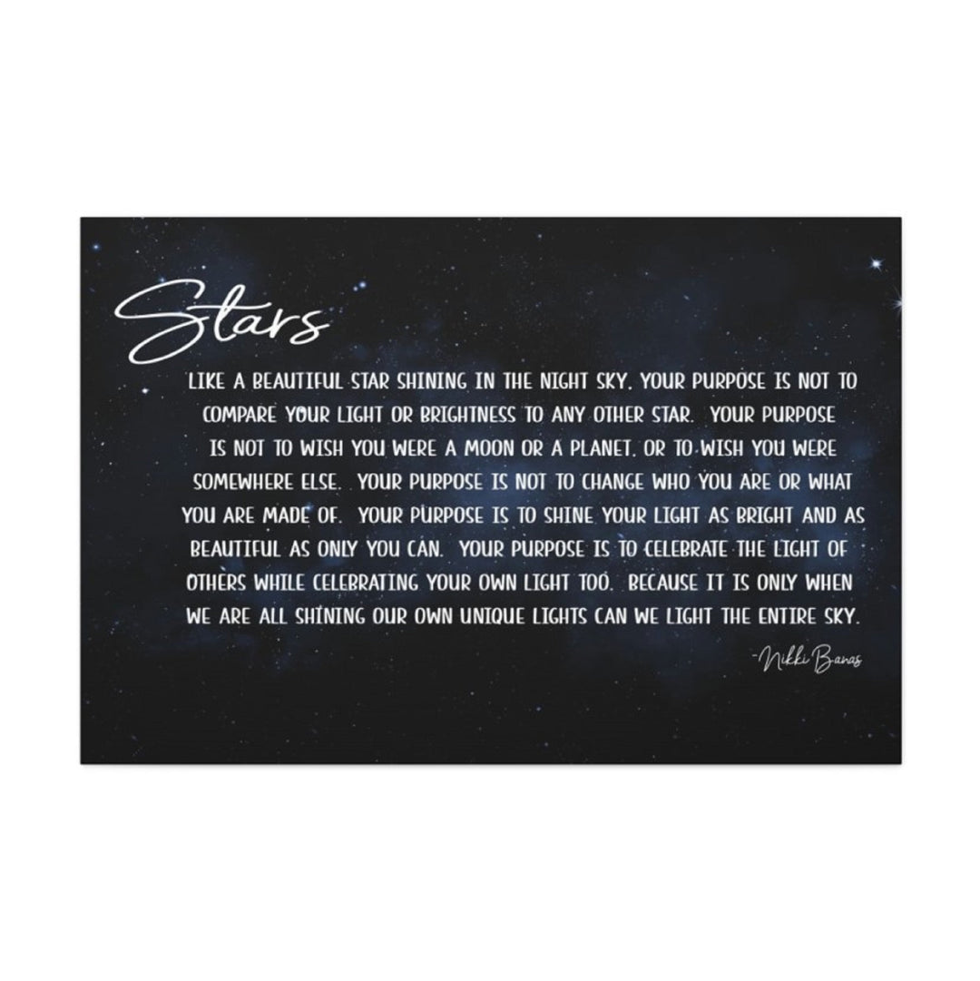 Stars Wrapped Canvas