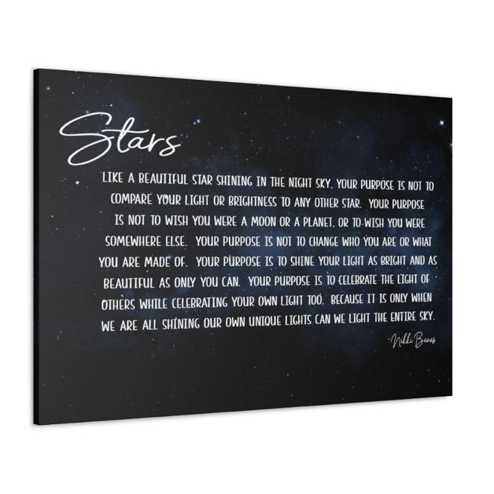 Stars Wrapped Canvas