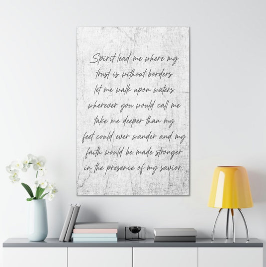 Spirit Lead Me Wrapped Canvas