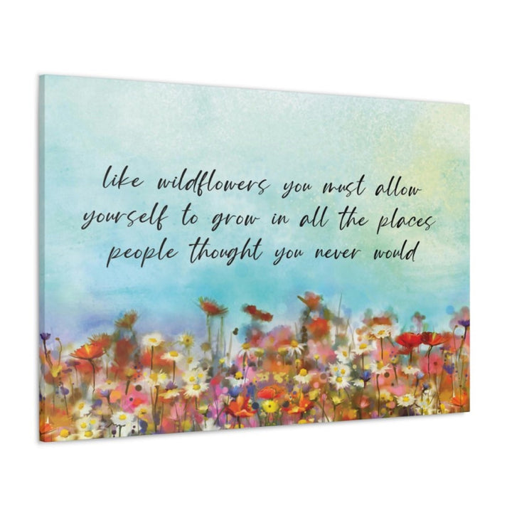 Wildflowers Wrapped Canvas