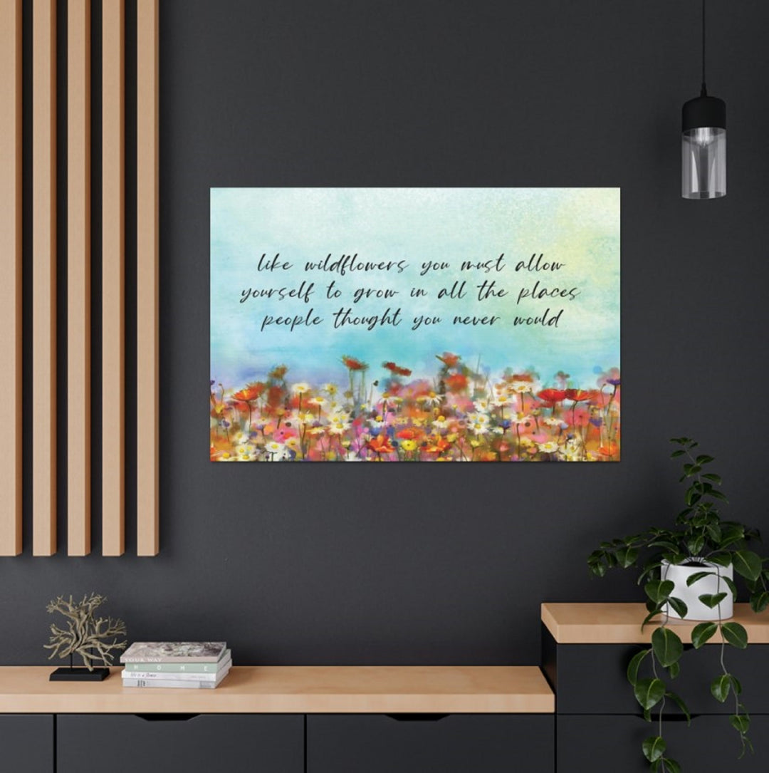 Wildflowers Wrapped Canvas