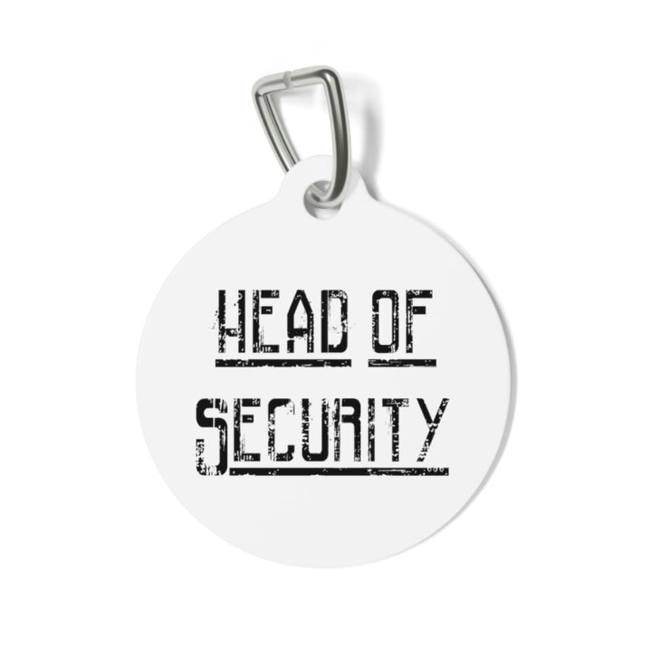 Head of Security Pet Tag