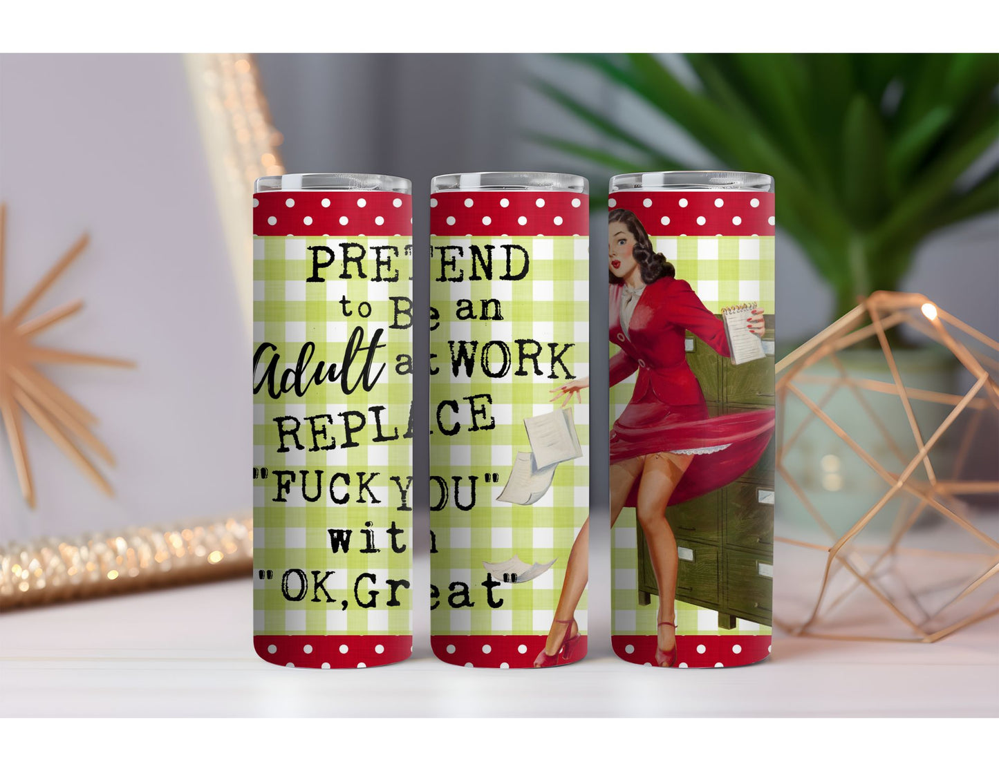 Pretend to be an Adult 20 oz. Skinny Drink Tumbler