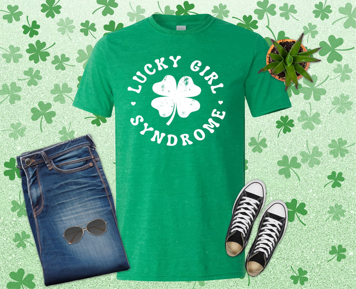 Lucky Girl Syndrome Shamrock St Patrick's Day Shirt