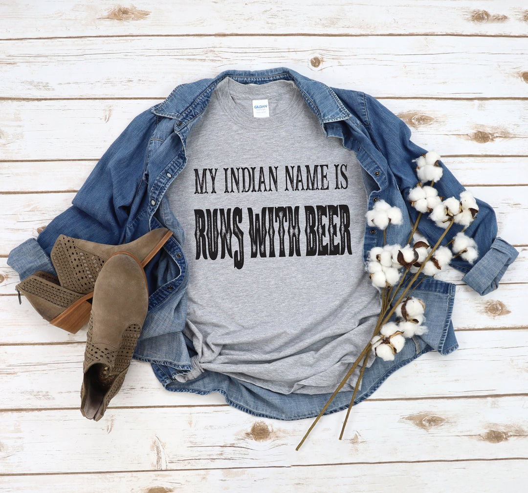 Runs with Beer Shirt