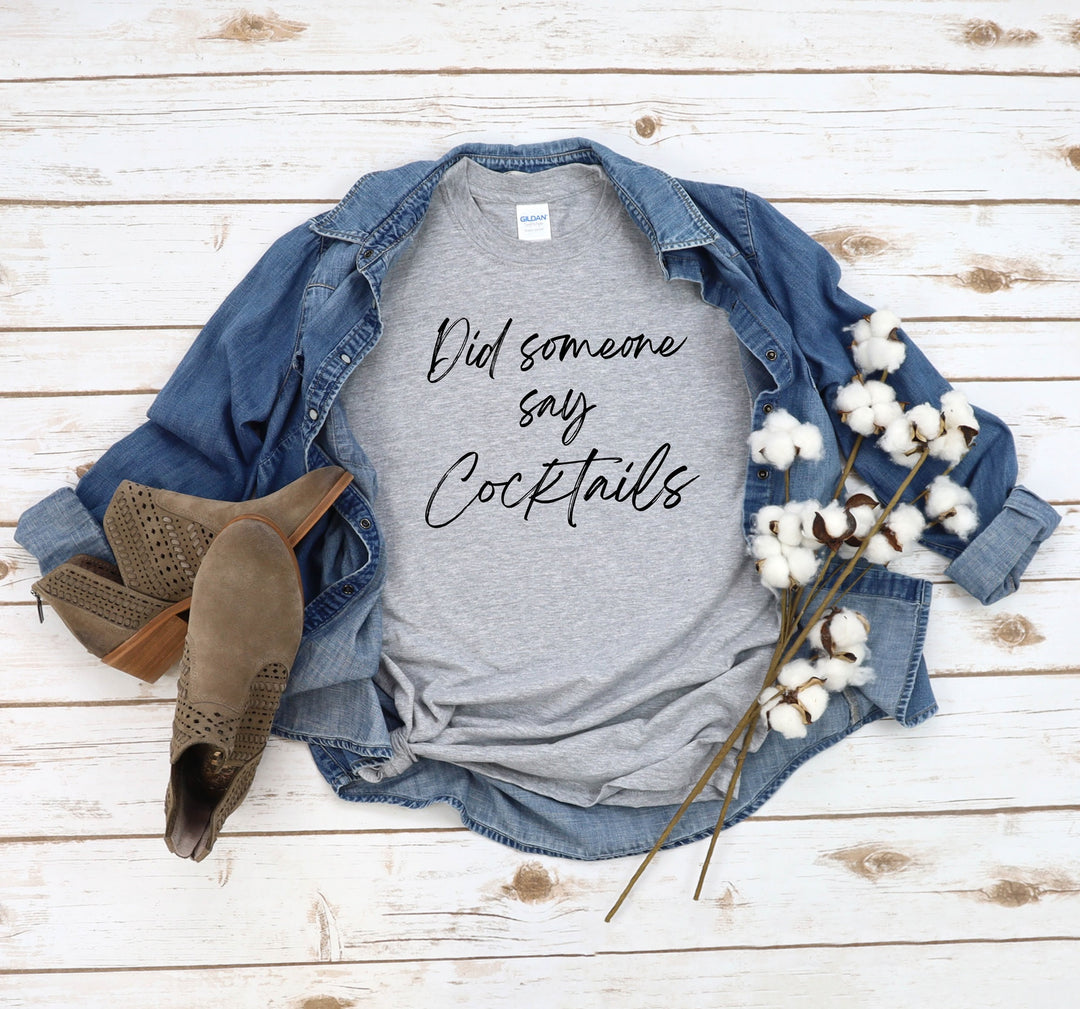 Cocktails T-shirt (Crew Neck or V-Neck) or Sweatshirt