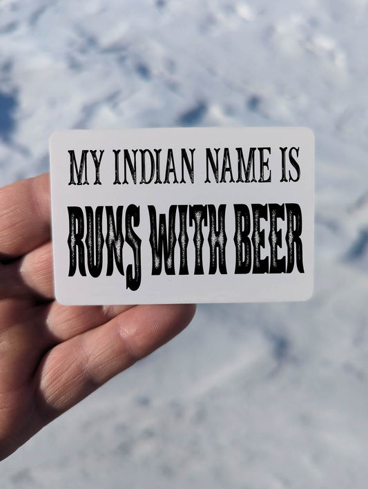 Runs with Beer Magnet