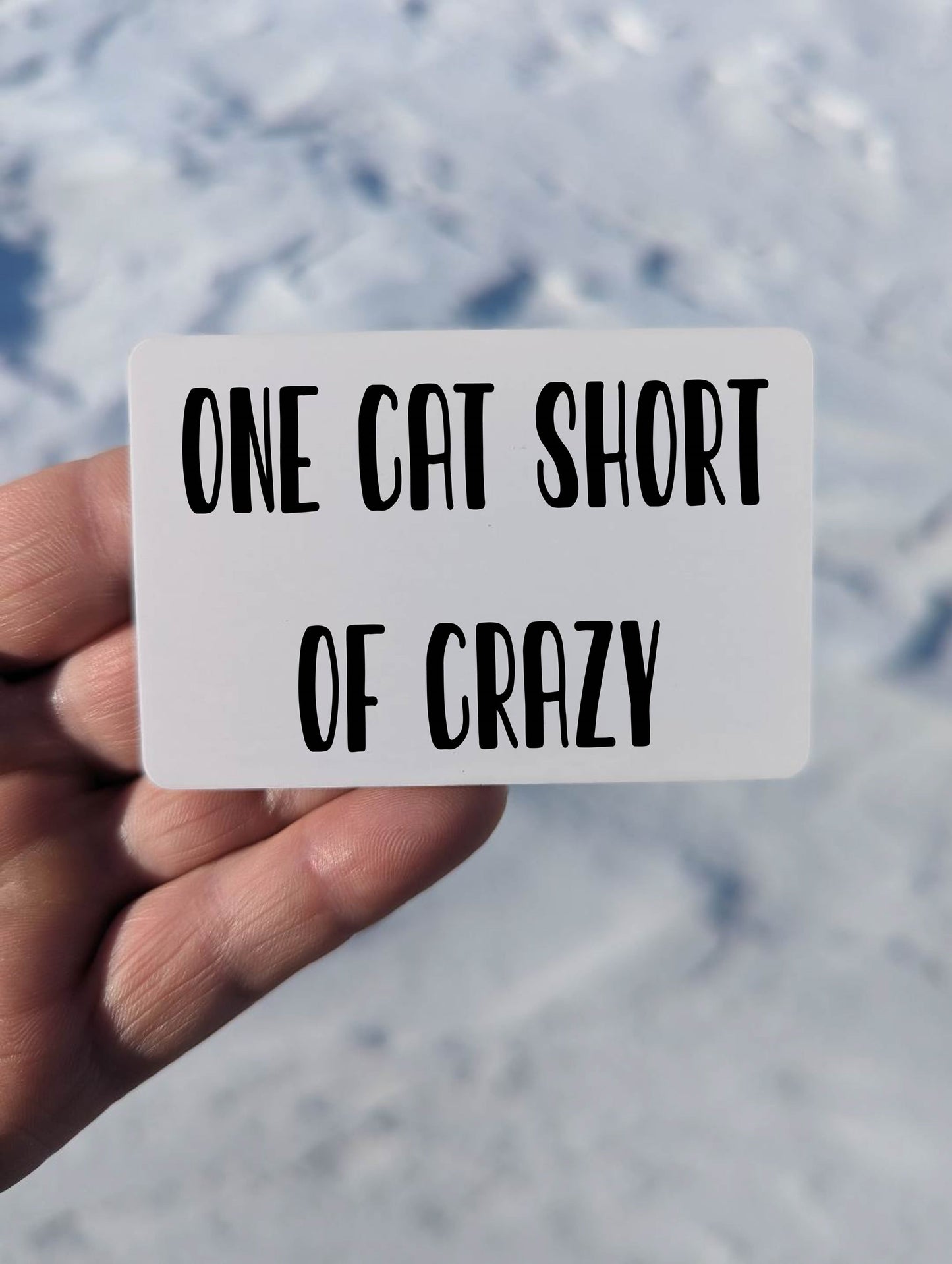 One Cat Short of Crazy Magnet