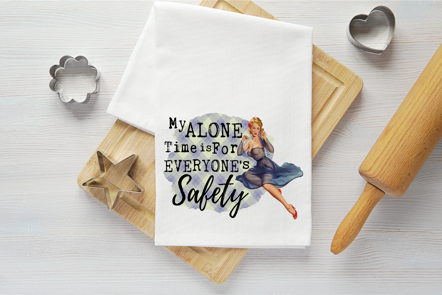 For Everyone's Safety Vintage Graphic Tea Towel