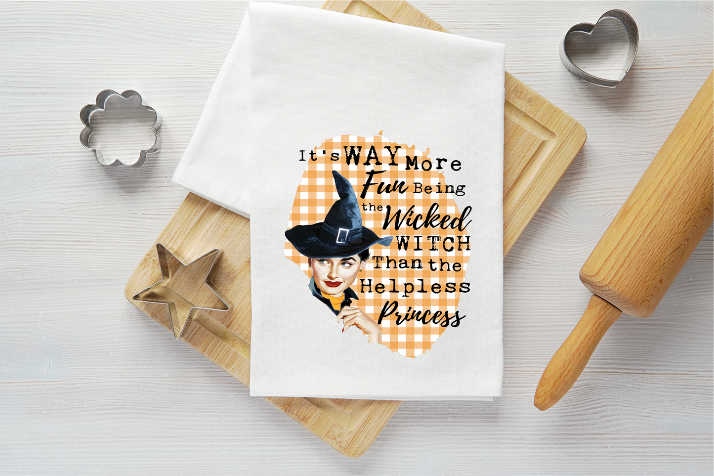 Wicked Witch Vintage Graphic Tea Towel