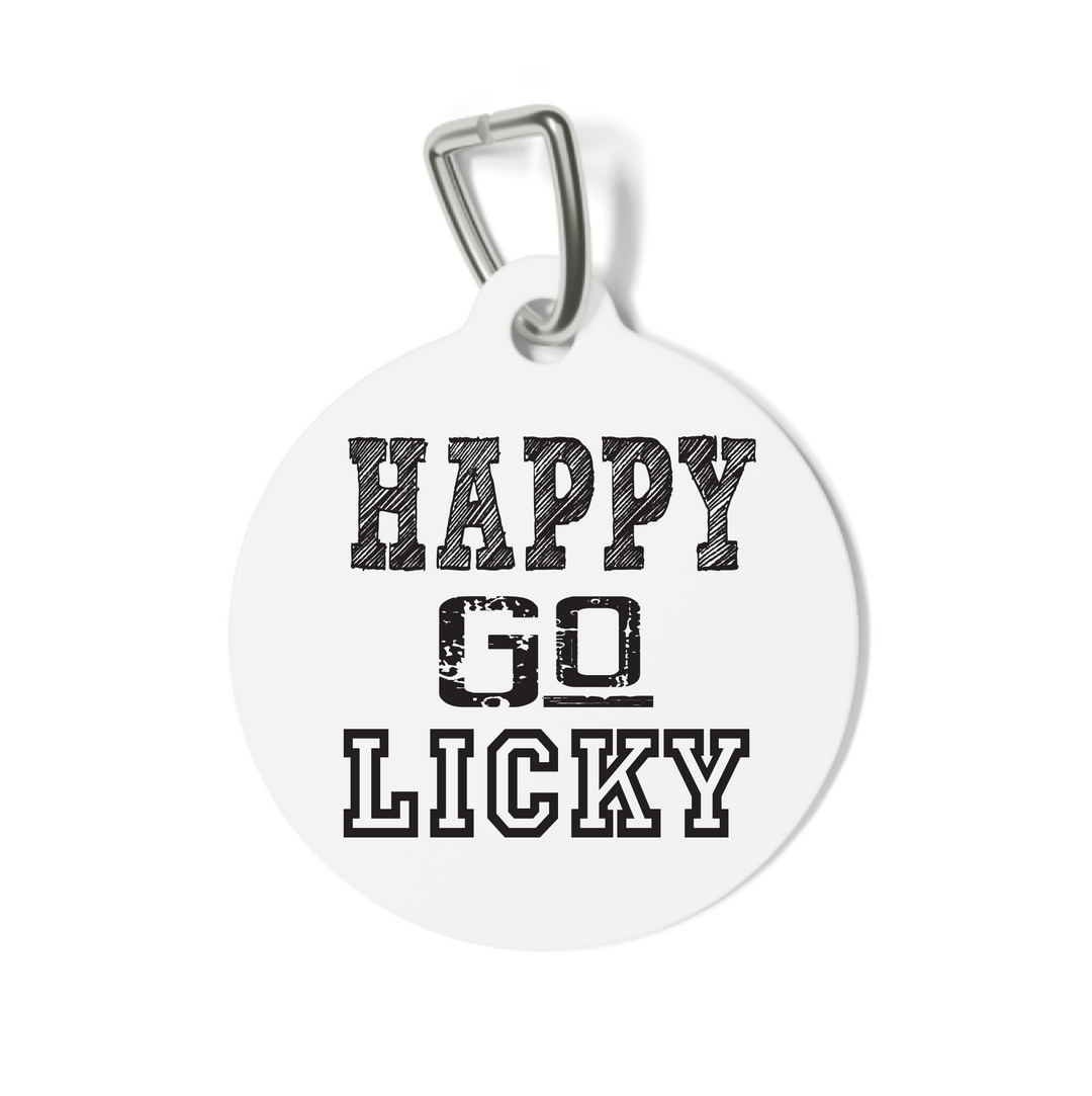 Happy Go Licky Pet Tag