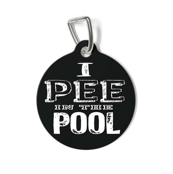 I Pee in the Pool Pet Tag