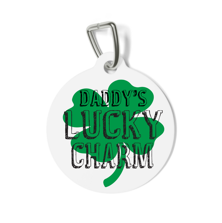 Daddy's Lucky Charm Pet Tag