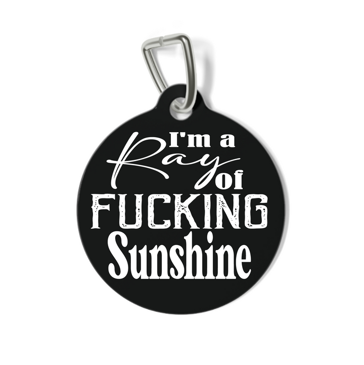 I'm a Ray of Fucking Sunshine Pet Tag