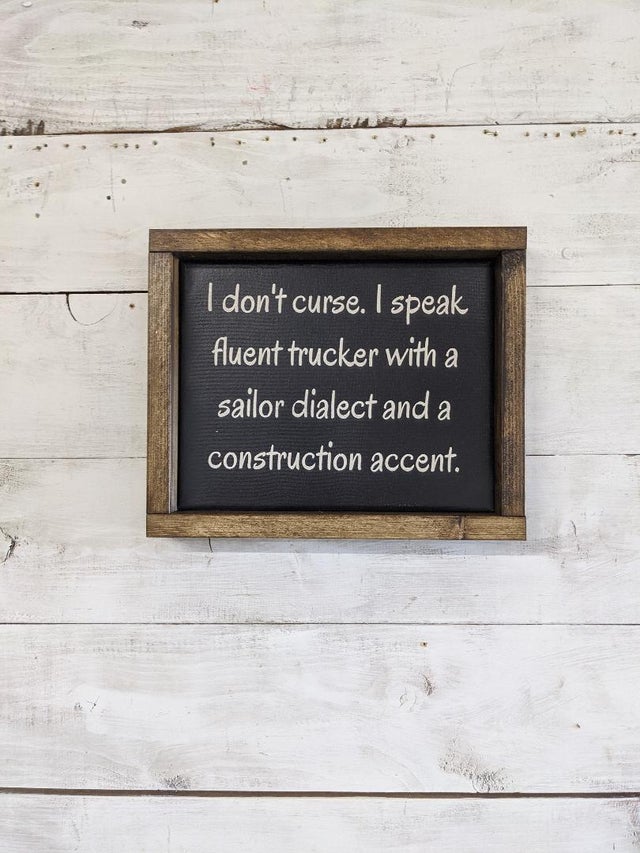 I don't Curse (8x10) Canvas