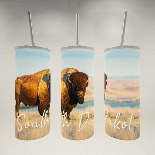 South Dakota Buffalo- 20 oz Skinny Tumbler